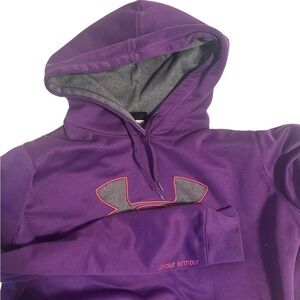Under Armour Purple Hoodie with Gray Accents
